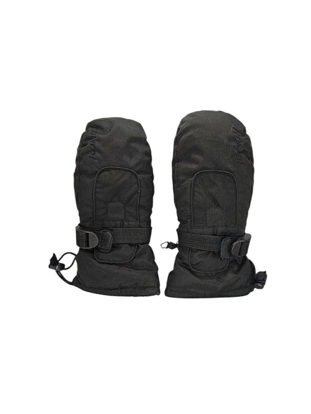 Black Insulated Mittens Medium